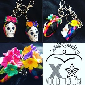 Handcrafted Catrina Keychain